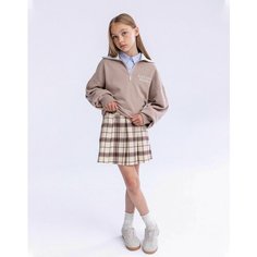 Юбка Gloria Jeans, размер 14+/170-176, бежевый/коричневый
