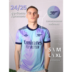 Футболка Arsenal гостевой 24/25, 1 шт., размер S, бирюзовый Нет бренда