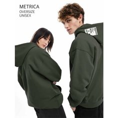 Худи METRICA, размер 54-56, , зеленый