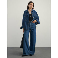 Джинсы широкие Zarina wide leg, размер XS (RU 42), индиго