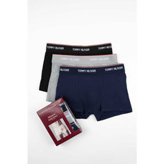 Трусы TOMMY HILFIGER Premium Essentials, комплект из 3 шт., размер M, разноцветный