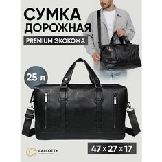 Сумка CARLOTTY, 20 л27, ручная кладь, черный