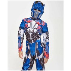 Костюм карнавальный SuperHero "Оптимус Прайм M", размер 120-130, синий