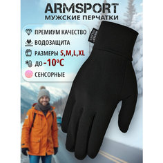 Перчатки ARMSPORT Зима-демисезон для мужчин, размер S/M, черный