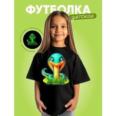 Футболка , размер змея 36, черный Нет бренда