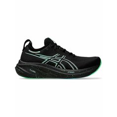 Кроссовки ASICS GEL-NIMBUS 26, полнота F, размер 9,5 US, зеленый/черный