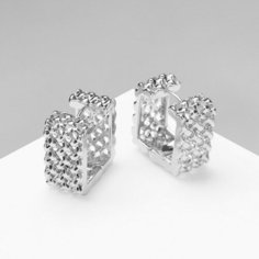 Серьги конго Queen Fair, серебристый