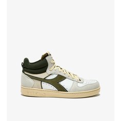 Кеды Diadora, размер 8.5, хаки, белый, серый