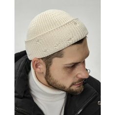 Шапка бини Amevero Trend для мужчин и женщин, размер OS, бежевый