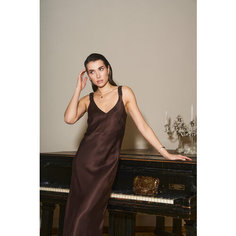 Платье TO BE ONE Осень-зима 2024, размер 48, Шоколадный