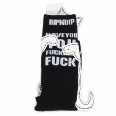 Носки RIPNDIP Носки с надписью I Love You FF, размер Универсальный, серый, черный, белый