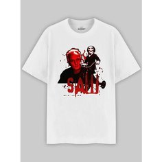 Футболка ALCRAFT HORROR collection, размер 2XL, красный, черный, бежевый, белый