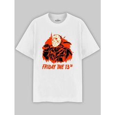 Футболка ALCRAFT HORROR collection, размер 2XL, красный, черный, бежевый, белый