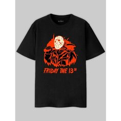 Футболка ALCRAFT HORROR collection, размер 2XL, красный, черный, бежевый