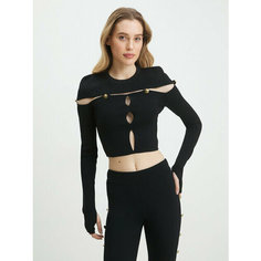 Топ Versace Jeans Couture, размер M, черный