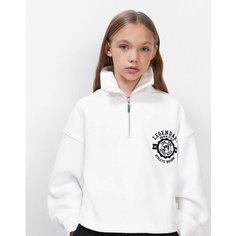 Свитшот Gloria Jeans, размер 10-12л/146-152, белый