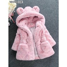 Шуба MOOCIE, размер 120, pink