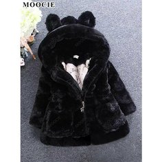Шуба MOOCIE, размер 120, black