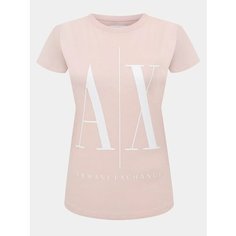 Футболка Armani Exchange, размер XS, розовый