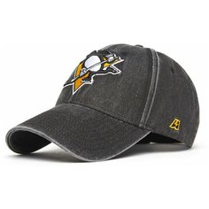 Бейсболка Atributika & Club Pittsburgh Penguins для мужчин и женщин, размер 55-58, Серый/джинса