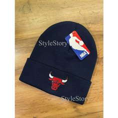 Шапка для мужчин и женщин, размер 52/60, темно-синий Нет бренда