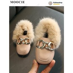 Мокасины MOOCIE, размер Длина стопы 17 см, , pink
