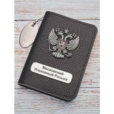 Обложка для удостоверения Русское ремесло, черный