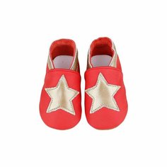 Пинетки SHUBB, размер 18-24 мес, красный, золотой