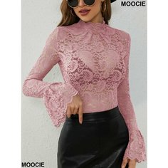 Лонгслив MOOCIE, размер INT XL, , бледно-розовый