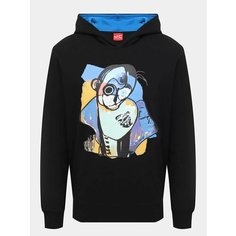 Худи JUST CLOTHES, размер 54, , черный