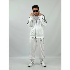 Костюм спортивный , размер 2XL, белый Нет бренда