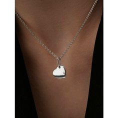 Подвеска Argentum, серебро, 925 проба, родирование, фианит, размер 2.5 см., серебро