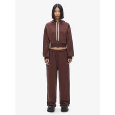 Худи FABLE zip crop Uniform, размер M, , коричневый