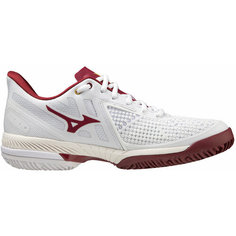 Кроссовки Mizuno SHOE WAVE EXCEED TOUR CC WOS, полнота F (EU)/ на среднюю стопу, размер 7 UK, белый-красный
