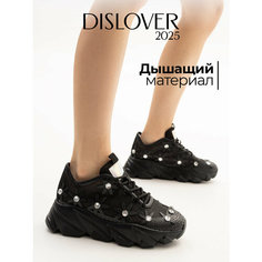 Кроссовки DISLOVER, полнота 7 (RU)/ на среднюю и широкую стопу, размер 36, черный