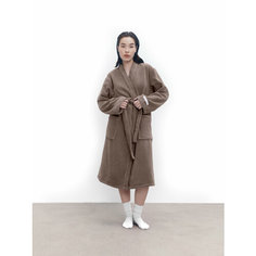 Халат MORФEUS, размер OVERSIZE SMALL, коричневый