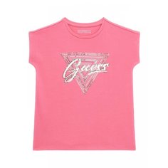 Футболка GUESS, размер 140-146, розовый