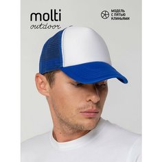 Бейсболка molti для мужчин, размер 56-58, синий/белый