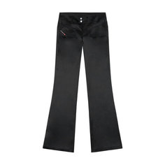 Брюки клеш DIESEL P-Steel, размер 44, black