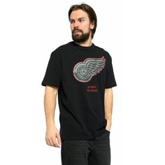 Футболка Atributika & Club Detroit Red Wings, размер XXL, черный