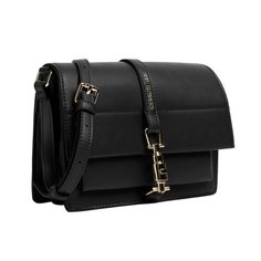 Сумка сэтчел Cerruti 1881, фактура гладкая, черный