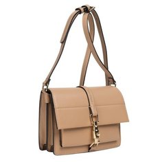 Сумка сэтчел Cerruti 1881, фактура гладкая, бежевый