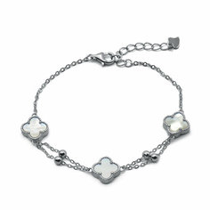 Браслет Silver WINGS, серебро, 925 проба, перламутр