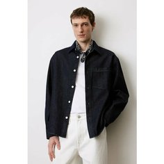 Рубашка H&M, размер L, cиний