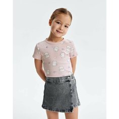 Футболка Gloria Jeans, размер 2-4г/104, розовый