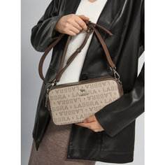 Сумка LABBRA, фактура тиснение, коричневый, бежевый, серый