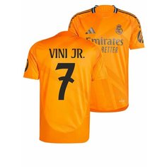Футболка спортивная Реал Мадрид Винисиус Vini Jr 24/25, 1 шт., размер XXL, оранжевый Нет бренда