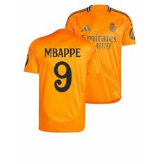 Футболка спортивная Реал Мадрид Мбаппе Mbappe 24/25, 1 шт., размер XL, оранжевый Нет бренда
