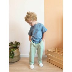 Футболка , размер 98, blue shadow Без бренда