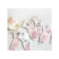 Носки дисней, размер 9-12, , белый/розовый